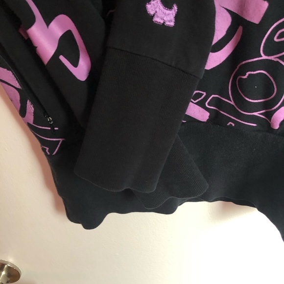 JOSHUA PERETS | Black and Lilac Hoodie | XS - Picture 5 of 5